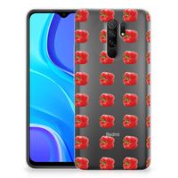 Xiaomi Redmi 9 Siliconen Case Paprika Red - thumbnail