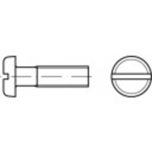 TOOLCRAFT 104483 Platkopschroeven M3 6 mm Sleuf DIN 85 Staal Galvanisch verzinkt 200 stuk(s)