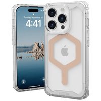 Urban Armor Gear Plyo MagSafe Backcover Apple iPhone 15 Pro Ice, Transparant, Rose gold MagSafe compatible - thumbnail