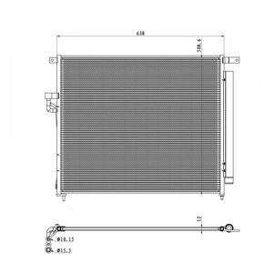 Condensor, airconditioning 350425