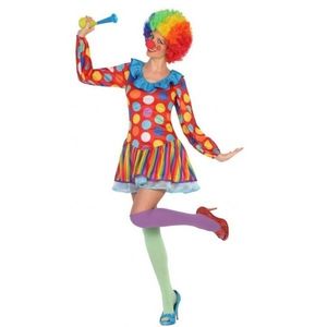 Carnavalskleding clown jurkje voor dames XL (42-44)  -