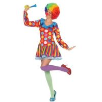 Carnavalskleding clown jurkje voor dames XL (42-44)  - - thumbnail