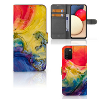 Hoesje Samsung Galaxy A03s Watercolor Dark