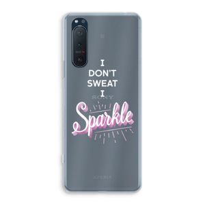 Sparkle quote: Sony Xperia 5 II Transparant Hoesje