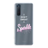 Sparkle quote: Sony Xperia 5 II Transparant Hoesje - thumbnail