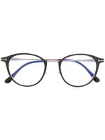 TOM FORD Eyewear lunettes de vue à monture ronde - Noir