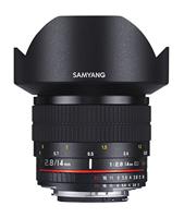 Samyang 14/2,8 objectief DSLR Canon EF AE handmatige focus automatische diafragma fotolens, groothoeklens zwart