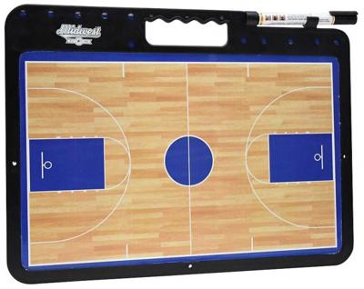 Midwest coachbord basketbal 42 x 32 cm bruin