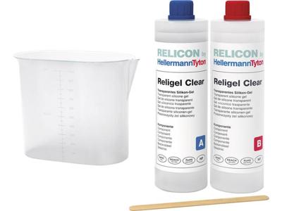HellermannTyton 435-00757 Religel Clear 500ml-SIG-CL Tweecomponenten gel Inhoud: 1 stuk(s)