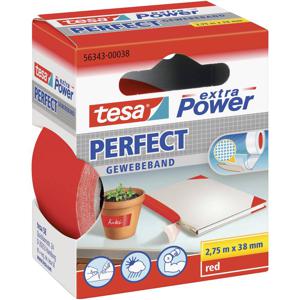 tesa PERFECT 56343-00038-03 Textieltape tesa extra Power Rood (l x b) 2.75 m x 38 mm 1 stuk(s)