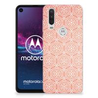 Motorola One Action TPU bumper Pattern Orange