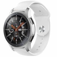 By Qubix - Rubberen sportband - Wit - Compatible met Xiaomi Mi Watch/Compatible met Xiaomi Watch 2 / Compatible met Xiaomi Watch S1 / S2 / S3 / S4 - Compatible Xiaomi bandje