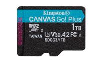 Kingston Canvas Go! Plus microSDXC 1 TB geheugenkaart Incl. adapter, Class 10, UHS-I U3, V30, A2 - thumbnail