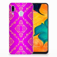 Siliconen Hoesje Samsung Galaxy A30 Barok Roze