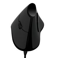 LogiLink ID0158 Ergonomische muis USB Optisch Zwart 5 Toetsen 1000 dpi Ergonomisch - thumbnail