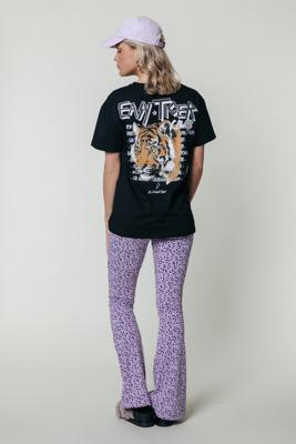Colourful Rebel Leopard Broek  Leopard Dames - Wijduitlopende Fit - Polyester