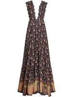 ETRO paisley-print sleeveless maxi dress - Bleu