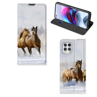 Motorola Moto G100 Hoesje maken Paarden - thumbnail