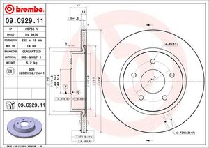 Remschijf BREMBO, Remschijftype: Binnen geventileerd, u.a. für Nissan, Renault