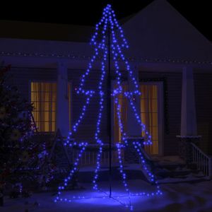 Kegelkerstboom 360 LED's binnen en buiten 143x250 cm