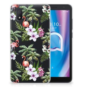 Alcatel 1B (2020) TPU Hoesje Flamingo Palms