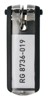 Sleutellabel Durable 1957 met ring zwart Sleutellabel Durable 1957 met ring zwart