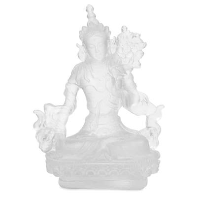Beeld van Witte Tara (Transparant Wit)