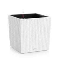 LECHUZA CUBE Cottage 50 All-in-One Set Binnen/buiten Plantenpot Vrijstaand Polypropyleen (PP) Wit - thumbnail