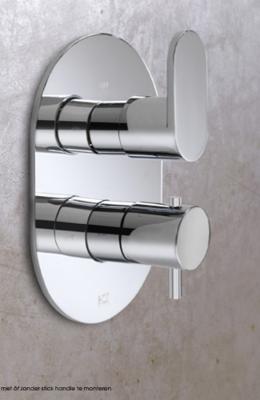 Hot Bath Friendo 009 Inbouw thermostaat met twee-weg omstel Chroom