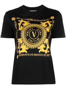 Versace Jeans Couture t-shirt à logo imprimé - Noir