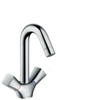 Hansgrohe Logis wastafelkraan 150 met waste Chroom