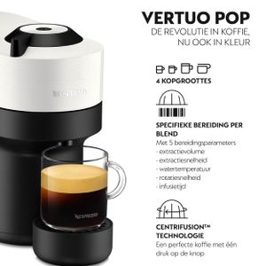 Krups Vertuo Pop Coconut White koffiecupmachine XN9201