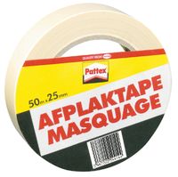 Afplaktape Pattex 25mmx50m creme - thumbnail