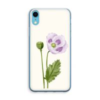 Purple poppy: iPhone XR Transparant Hoesje