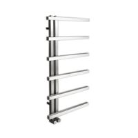 Designradiator Sapho Sierra Recht 50x100 cm 213W Geborsteld RVS Sapho - thumbnail