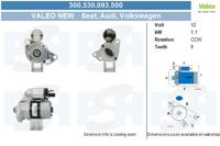 Startmotor / Starter BV PSH, Spanning (Volt)12V, u.a. für VW, Seat, Ford, Audi, Skoda