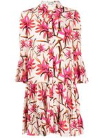 DVF Diane von Furstenberg robe Beata à fleurs - Multicolore