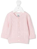 Ralph Lauren Kids cardigan en maille torsadée - Rose