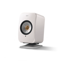 KEF Combi Deal LSX II Wireless Stereo Speakers + P1 Desk pad tafelstandaard - Wit/Silver - thumbnail