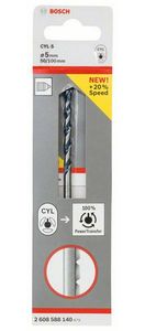 Bosch Accessories CYL-5 2608588140 Carbide Beton-spiraalboor 5 mm Gezamenlijke lengte 100 mm Cilinderschacht 1 stuk(s)