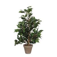 Mica Decorations Ficus Exotica Kunstplant in Bloempot 60 cm - thumbnail