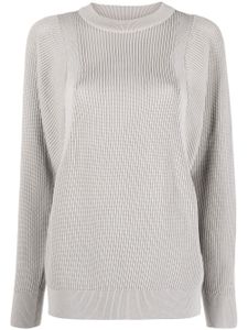 Nike sweat nervuré à col rond - Gris