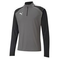 PUMA teamLIGA 1/4-Zip Trainingstrui Grijs Wit