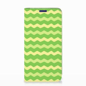 Samsung Galaxy S10e Hoesje met Magneet Waves Green