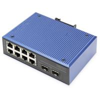 Digitus DN-651147 netwerk-switch Unmanaged Fast Ethernet (10/100) Power over Ethernet (PoE) Zwart, Blauw - thumbnail