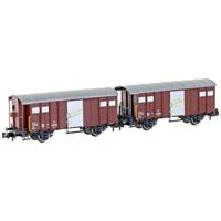 Hobbytrain H24251 N set van 2 gesloten goederenwagens K3 van de SBB - thumbnail