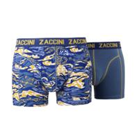 Zaccini 2-pack boxershorts - smokey grey + print