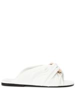 JW Anderson claquettes à détail torsadé - Blanc