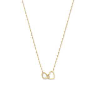 TFT Collier Geelgoud Hartjes 0,8 mm 40 - 42 - 44 cm