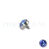 Dermal balletje 1.2 mm flat disc blauw 4 mm